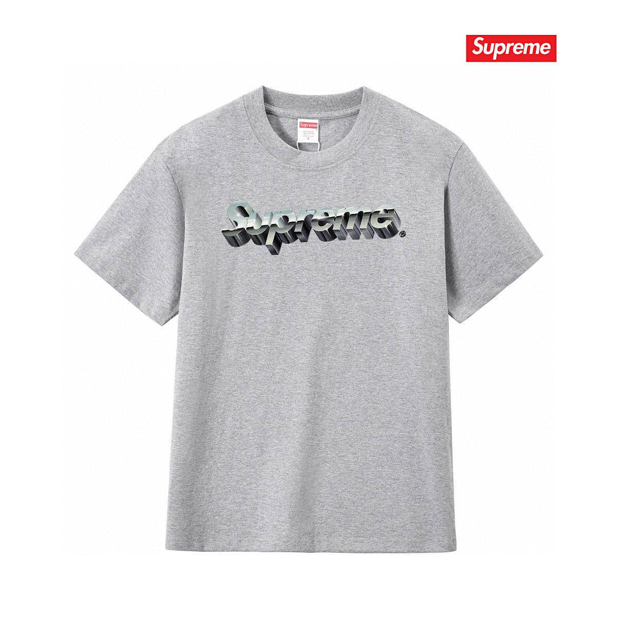Supreme Metallic Wordmark Graphic T-Shirt — front