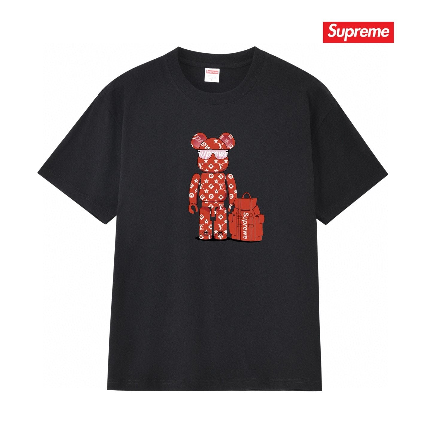 Supreme Bear-and-Bag Graphic Short-Sleeve T-Shirt — front