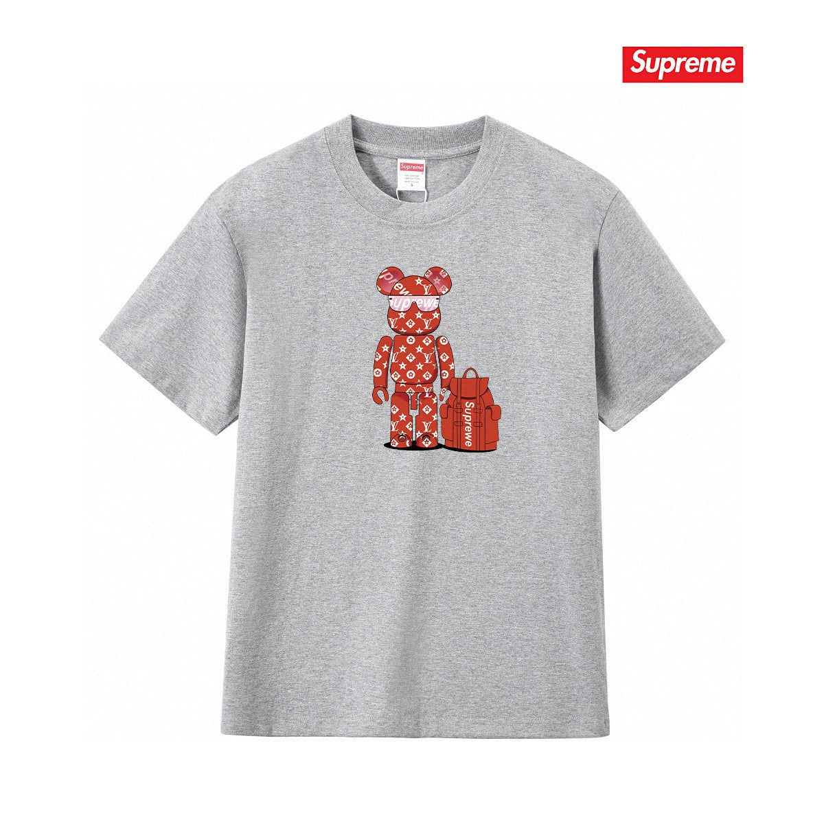 Supreme Bear-and-Bag Graphic Short-Sleeve T-Shirt — front