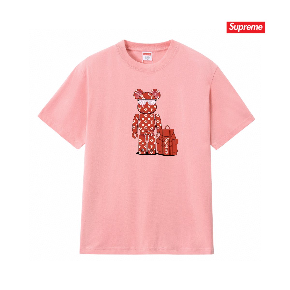 Supreme Bear-and-Bag Graphic Short-Sleeve T-Shirt — front