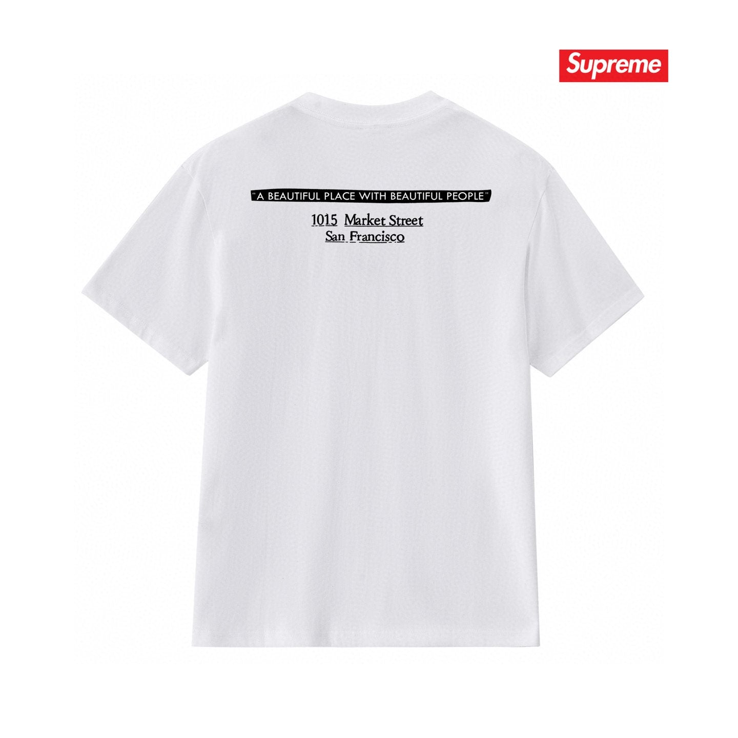 Supreme Address Graphic Short-Sleeve T-Shirt — back