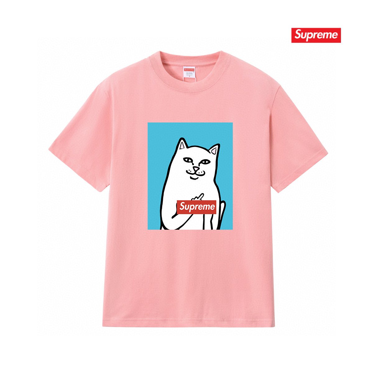 Supreme Cat Graphic Short-Sleeve T-Shirt — front