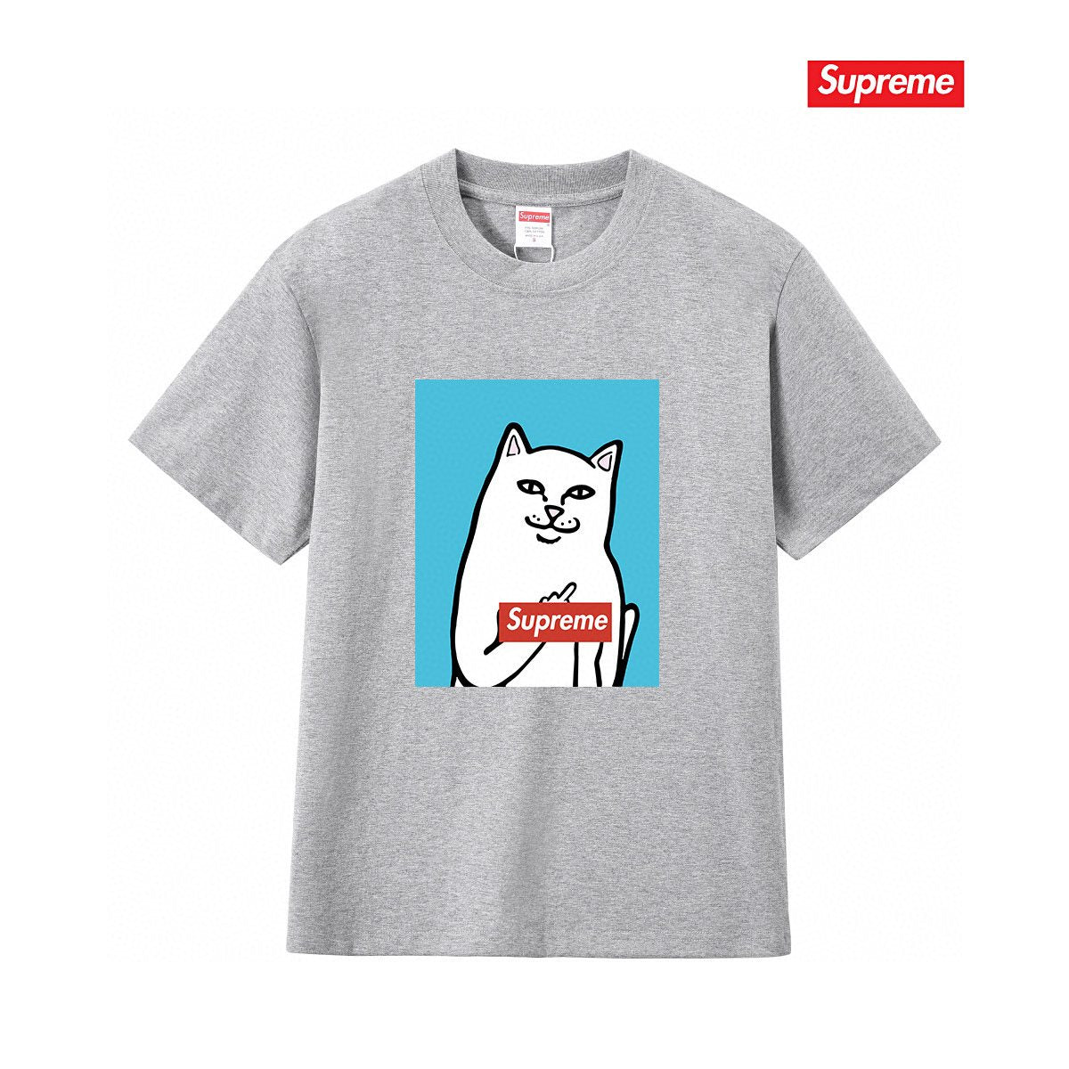 Supreme Cat Graphic Short-Sleeve T-Shirt — front