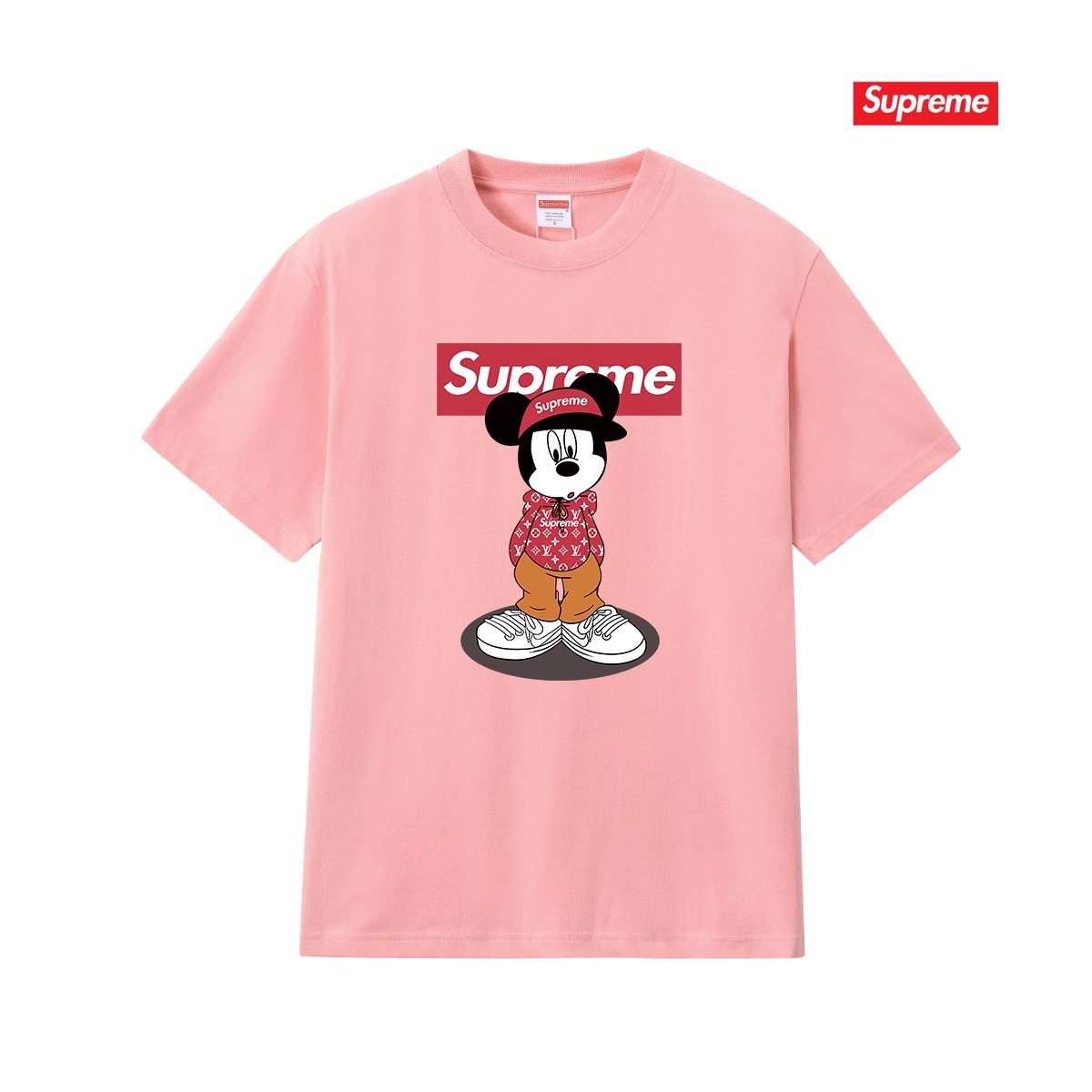 Supreme Mickey-Style Character Graphic T-Shirt — front