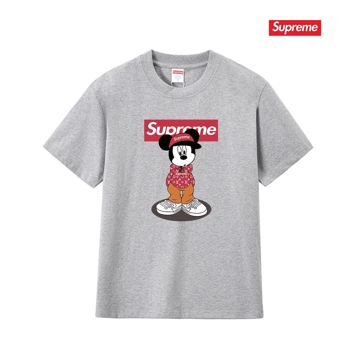 Supreme Mickey-Style Character Graphic T-Shirt — front