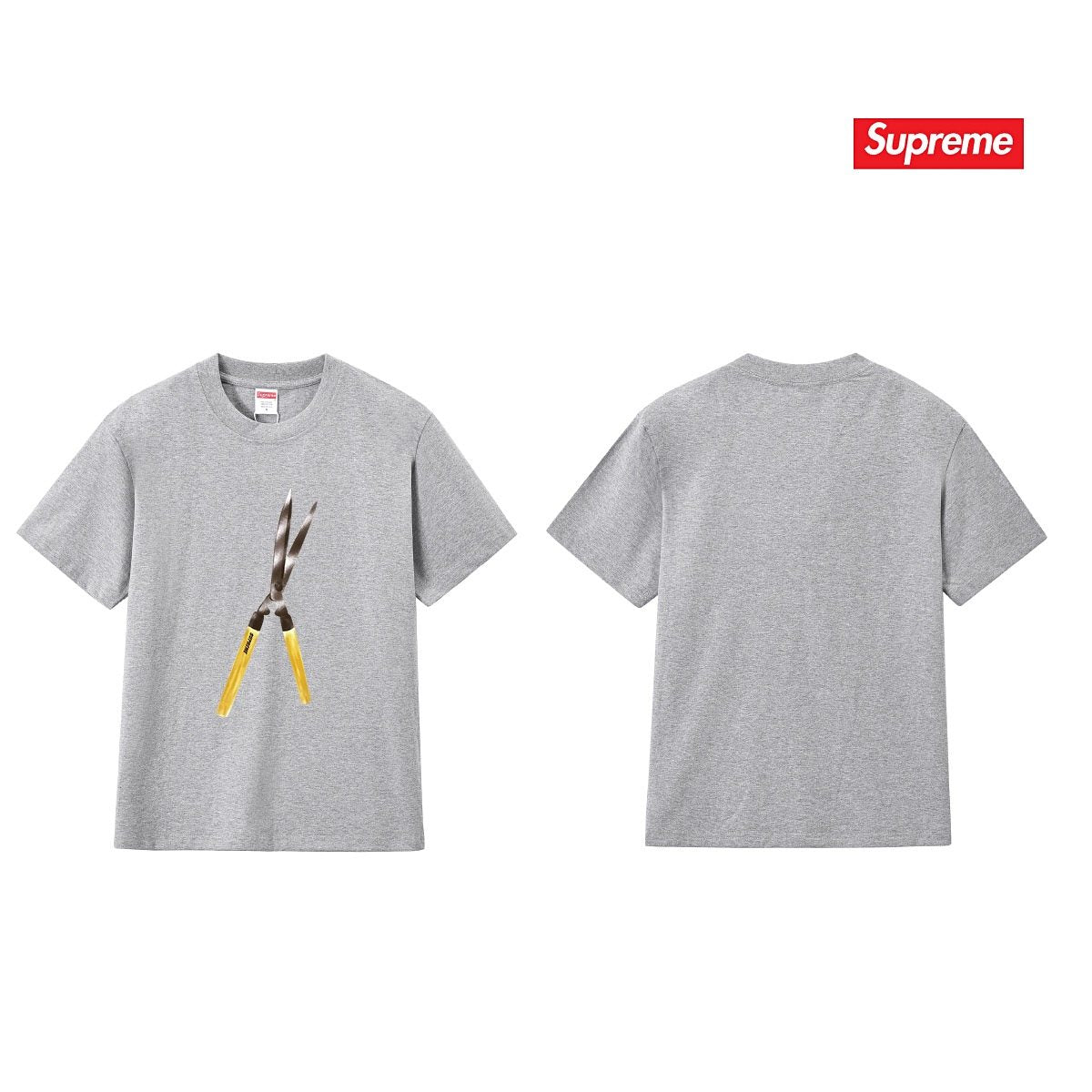 Supreme Pruning Shears Graphic T-Shirt — comparison