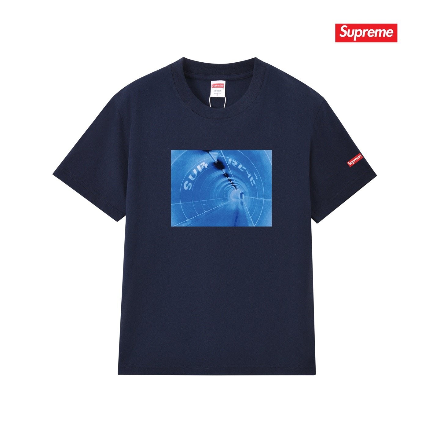 Supreme Blue Chest Graphic Short-Sleeve T-Shirt — front