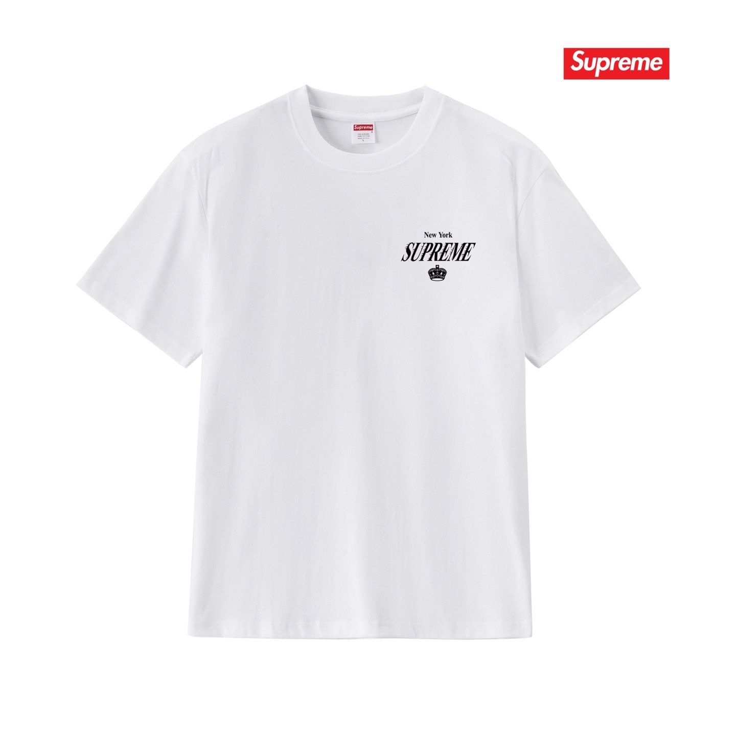Supreme Front Chest and Back Graphic T-Shirt — front