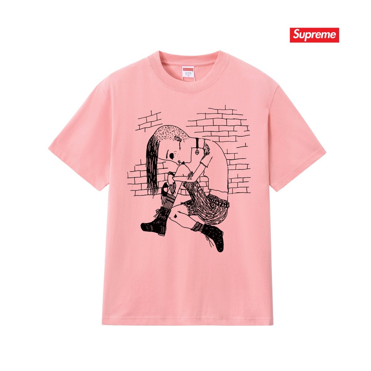 Supreme Front & Back Graphic T-Shirt — front