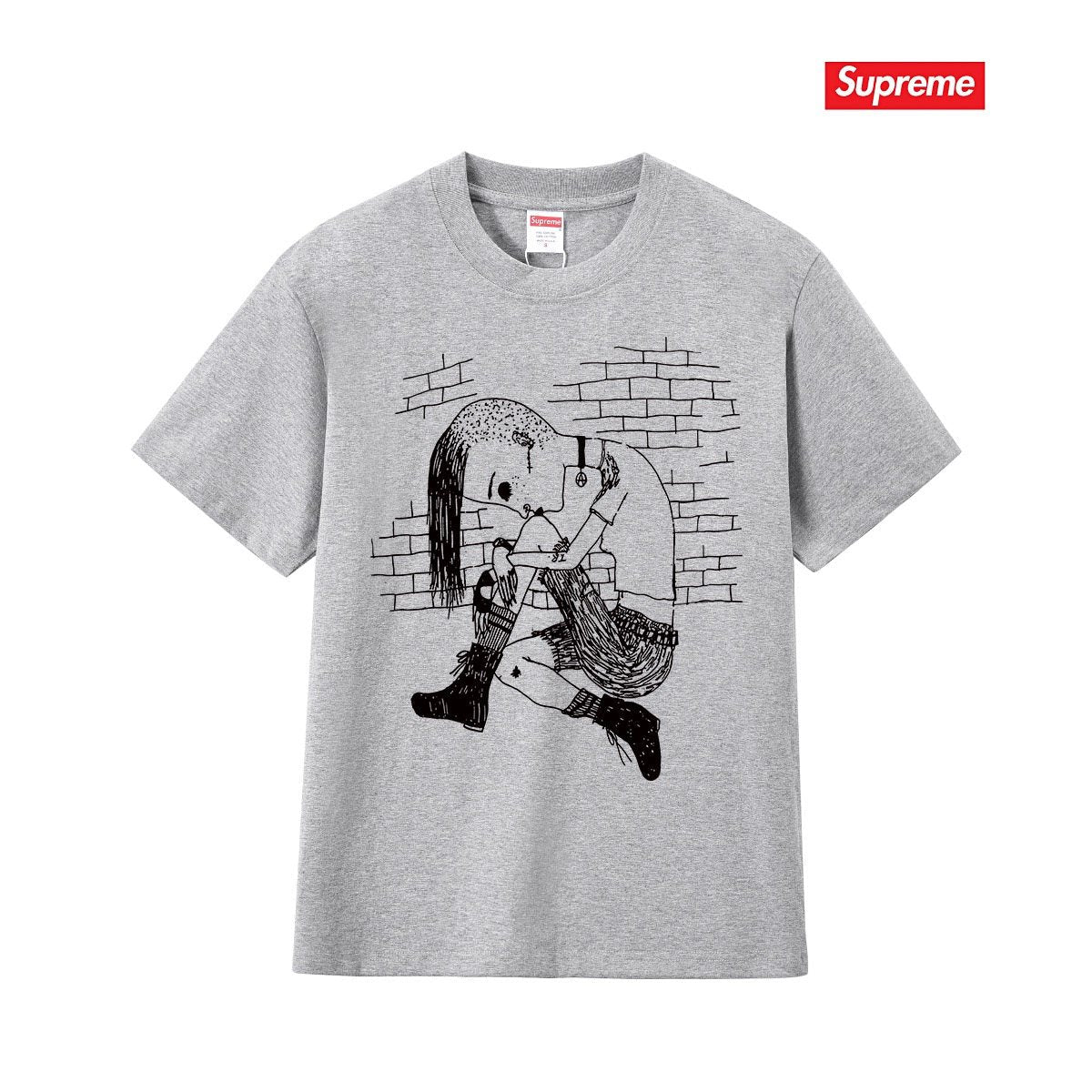 Supreme Front & Back Graphic T-Shirt — front