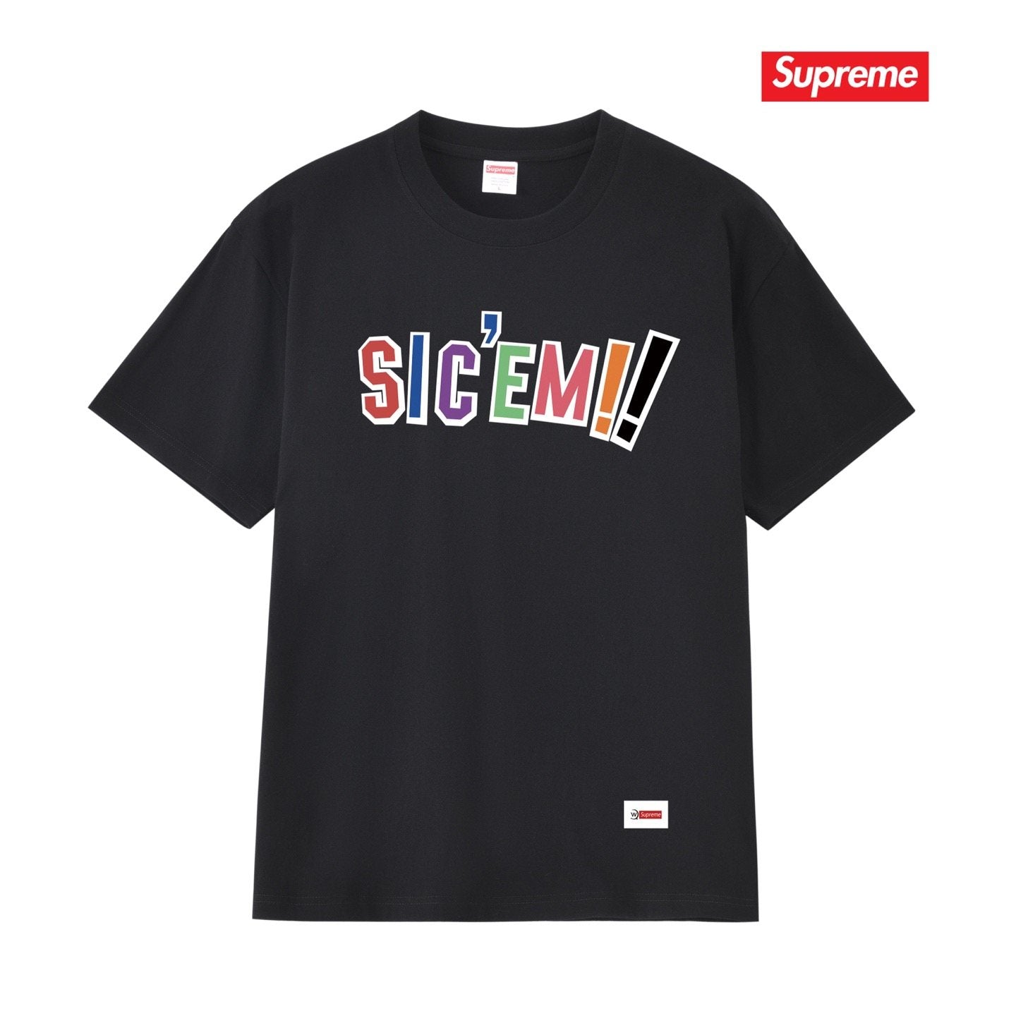 Supreme SIC'EM Street As Usual Graphic T-Shirt — hero