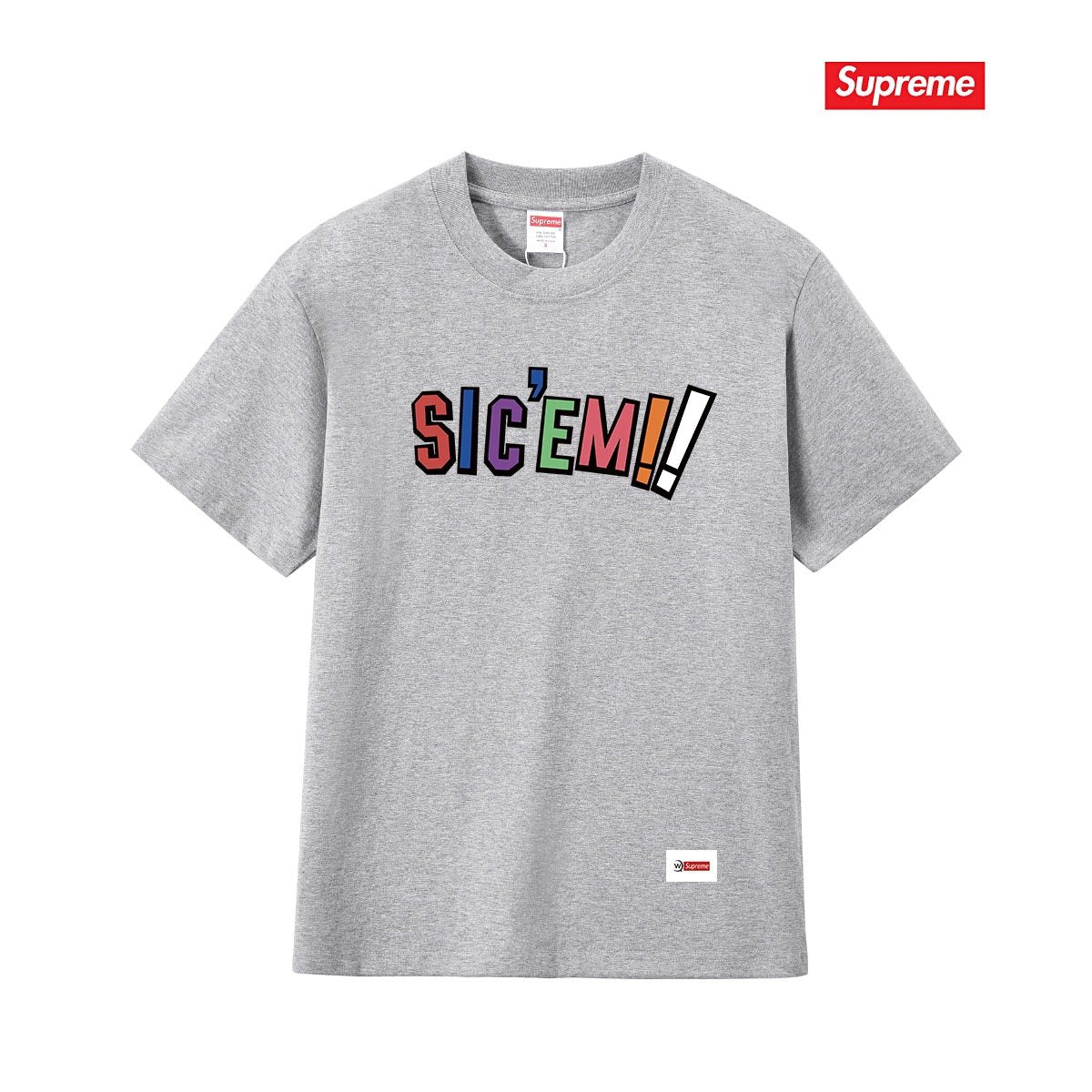 Supreme SIC'EM Street As Usual Graphic T-Shirt — front