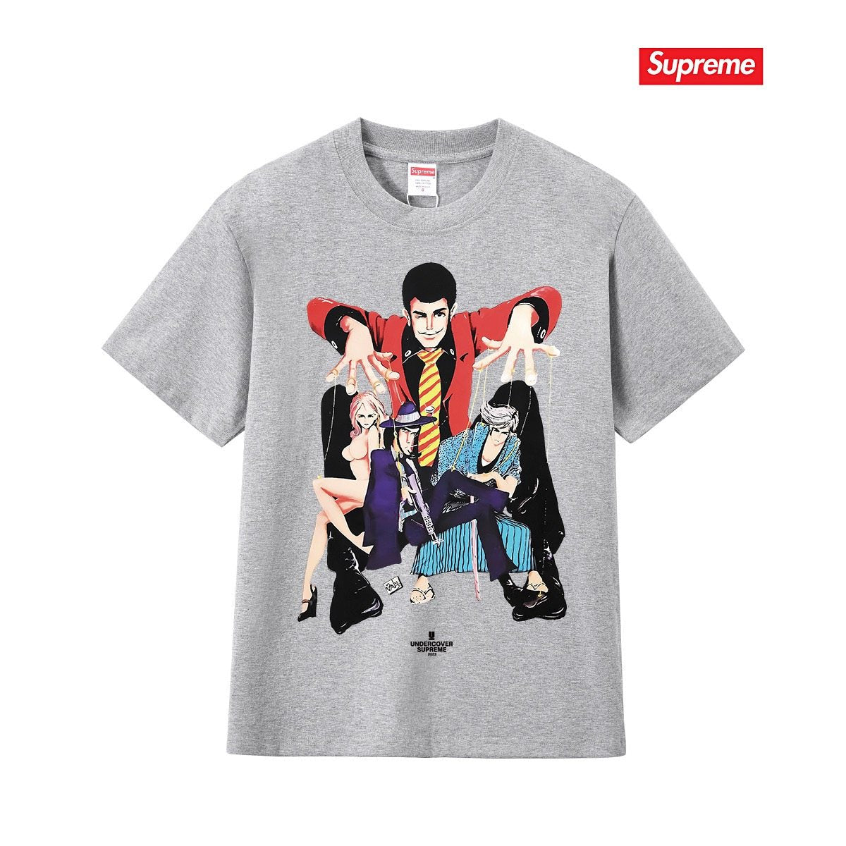 Supreme Anime Character Graphic T-Shirt — front