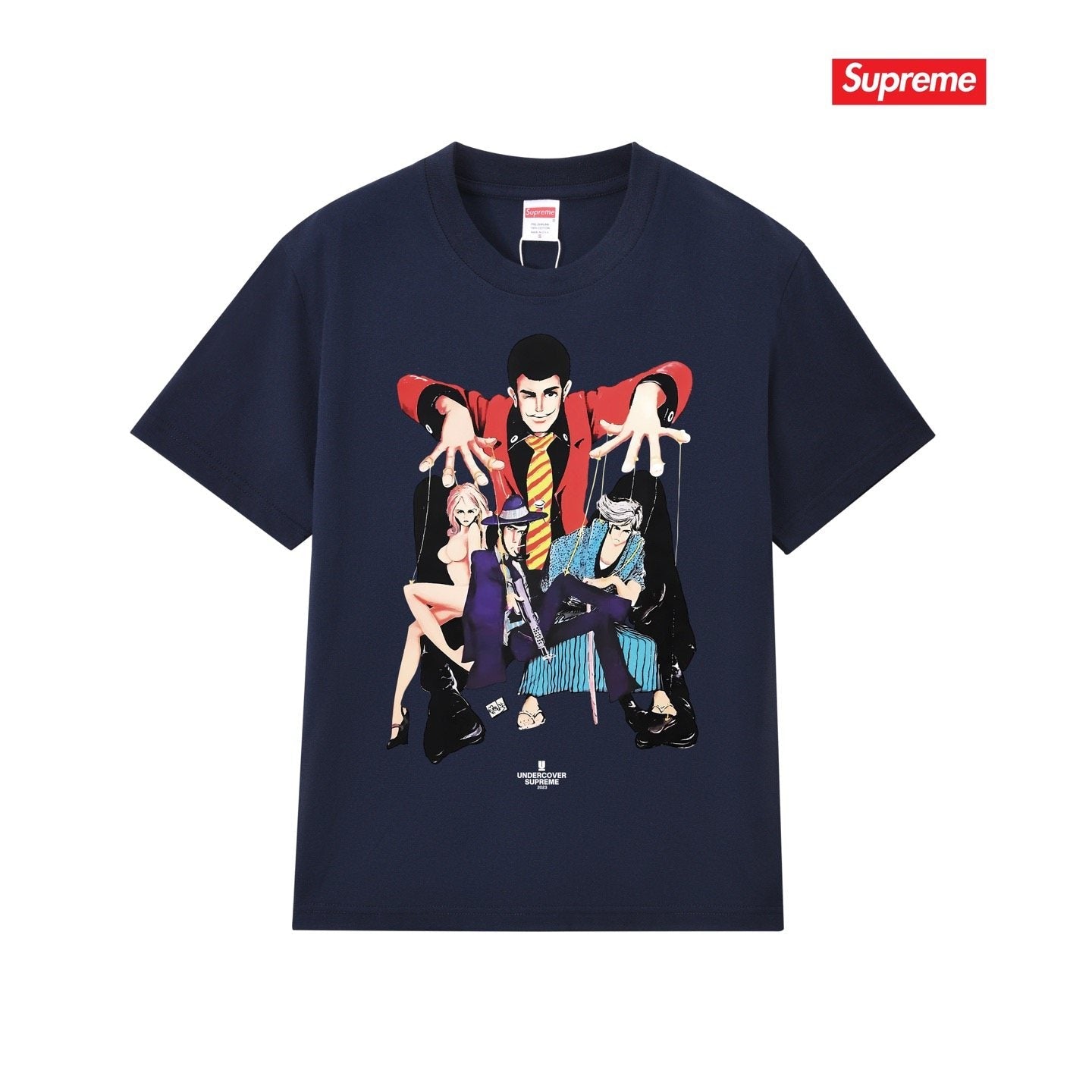 Supreme Anime Character Graphic T-Shirt — front
