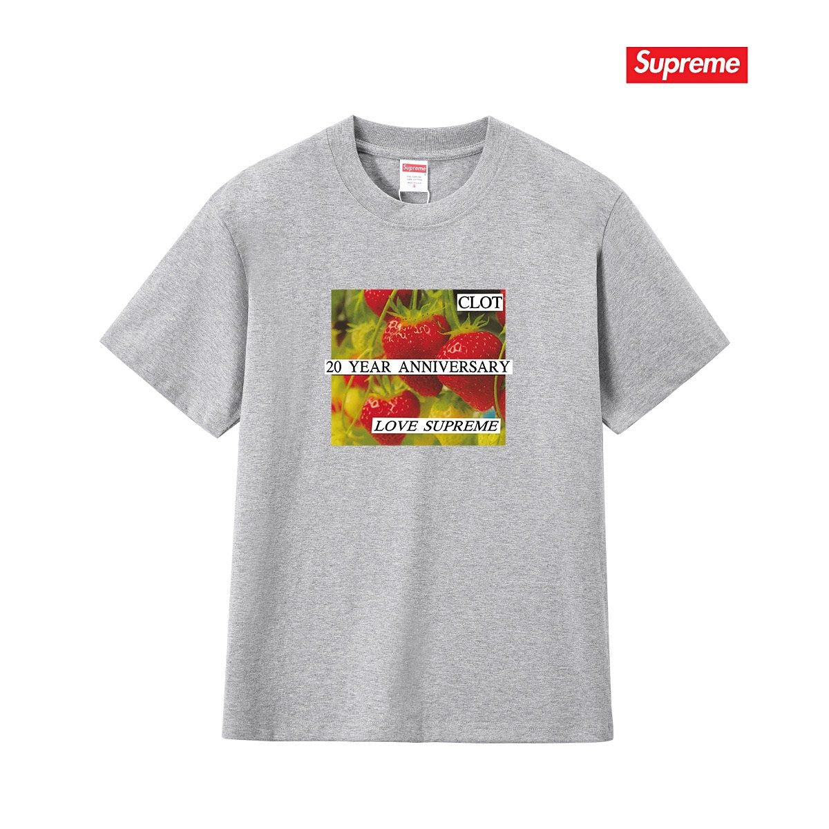 Supreme Floral Anniversary Graphic T-Shirt — front