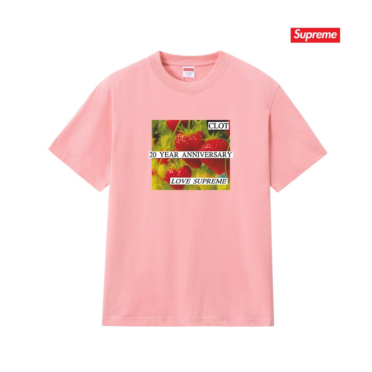 Supreme Floral Anniversary Graphic T-Shirt — front