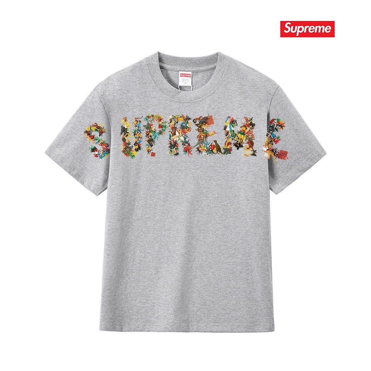 Supreme Floral Wordmark Short-Sleeve T-Shirt — front