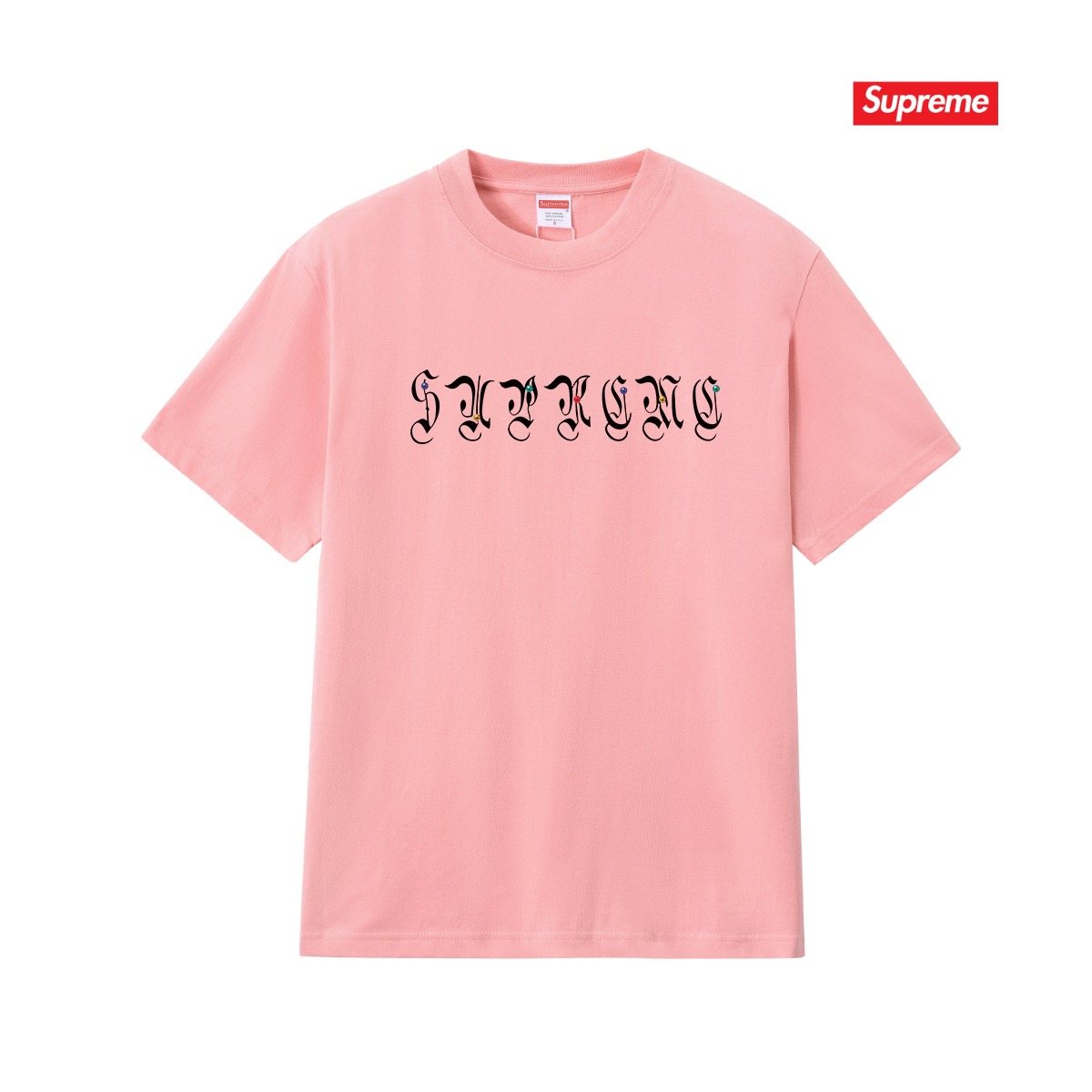 Supreme Gothic Wordmark Short-Sleeve T-Shirt — front