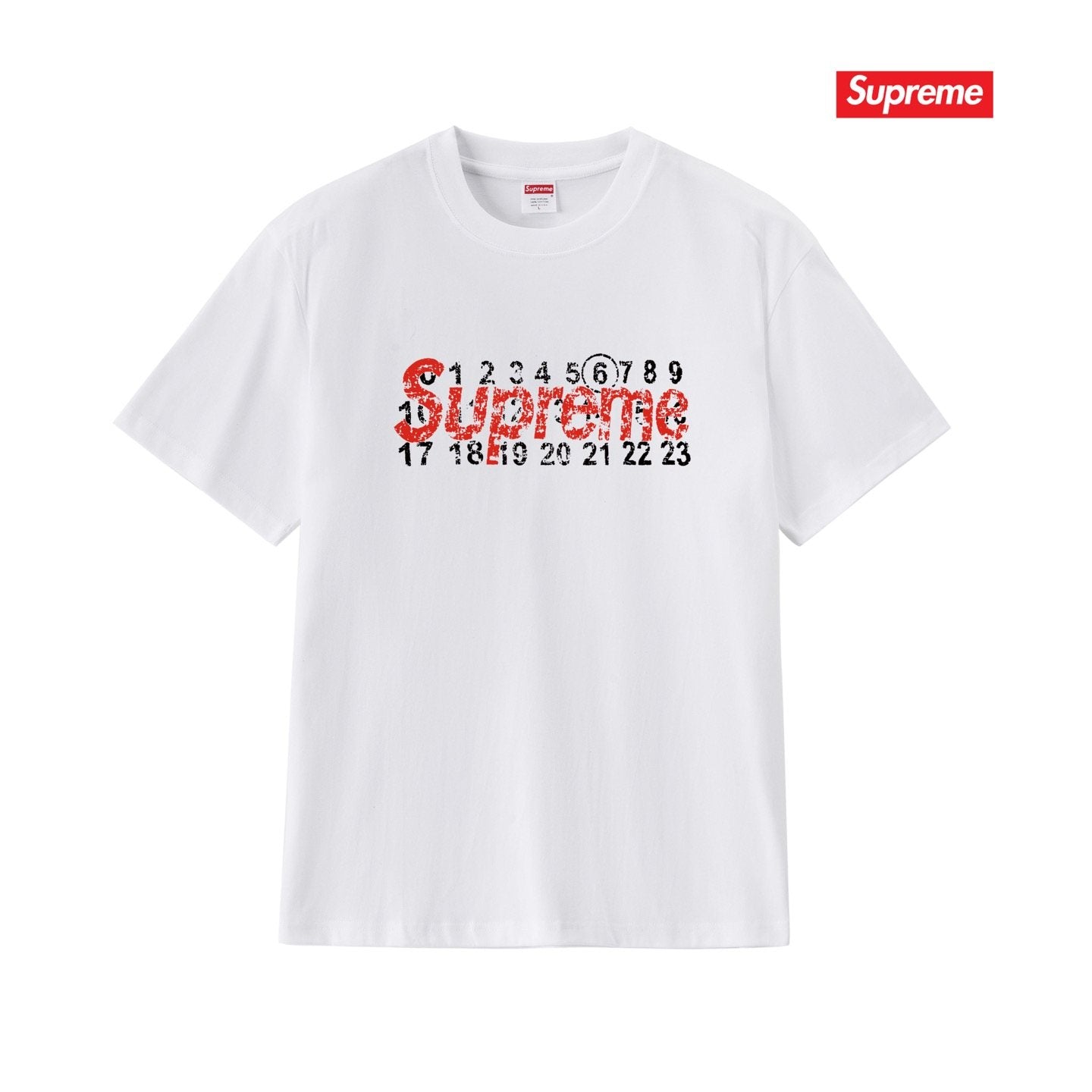 Supreme Number Graphic Short-Sleeve T-Shirt — front