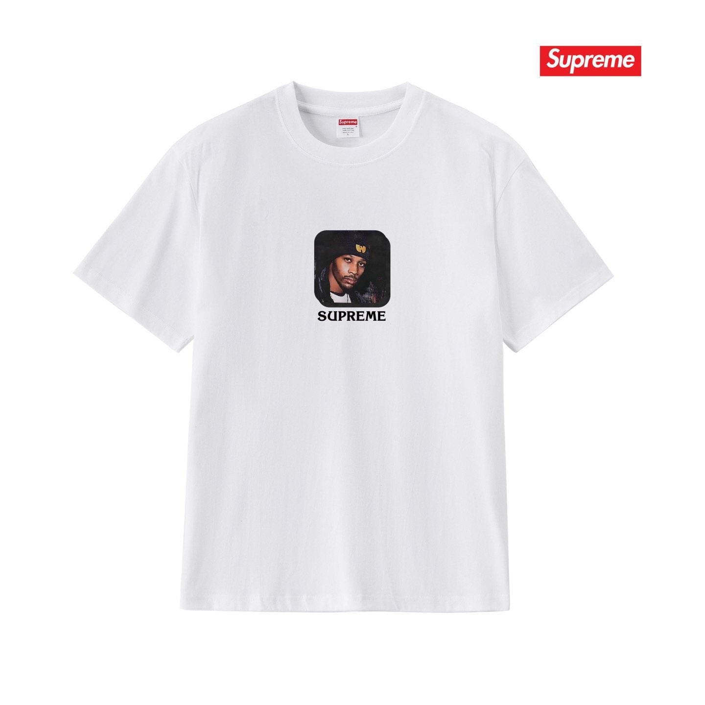 Supreme Protect Ya Neck RZA Portrait Graphic T-Shirt — front