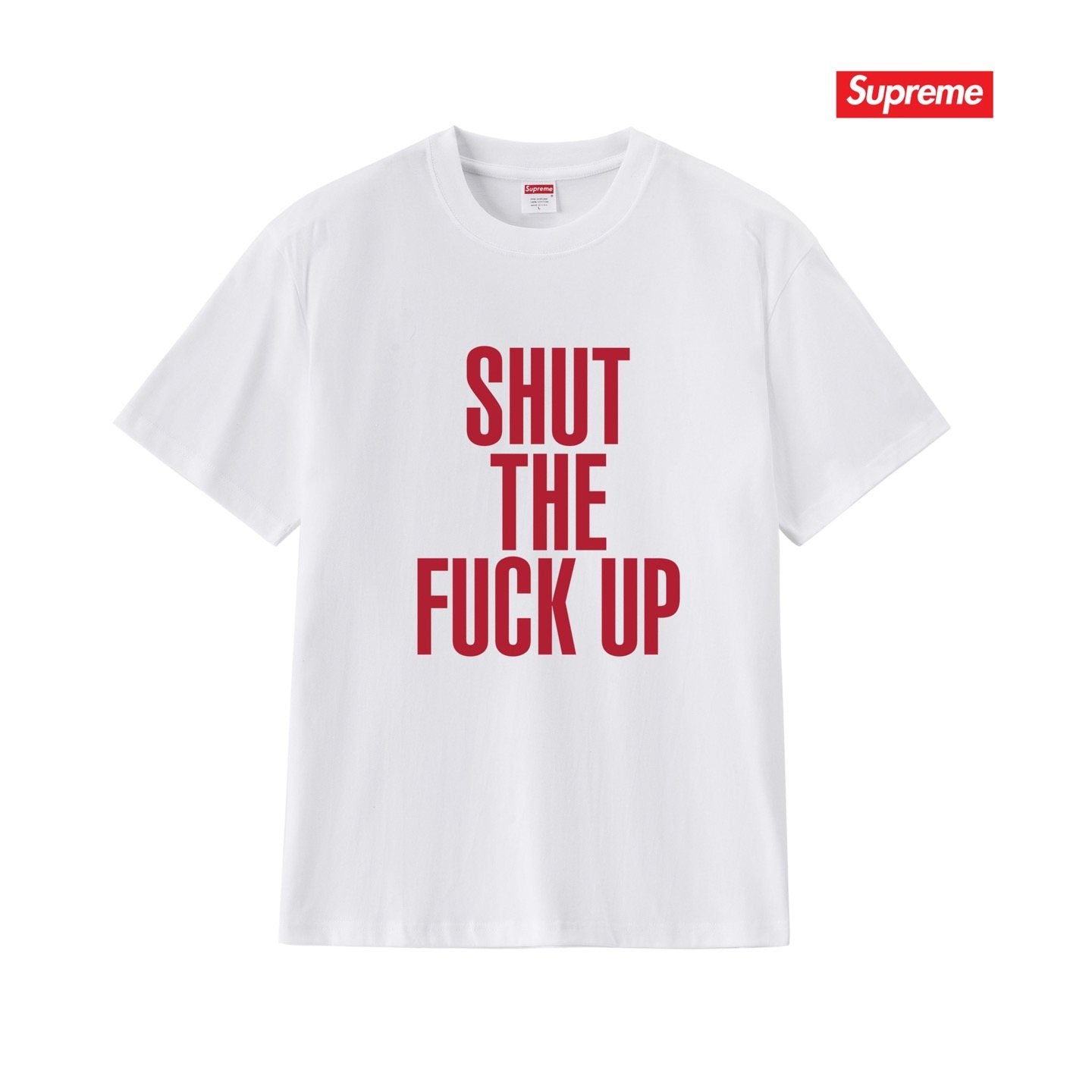 Supreme Stacked Text Graphic T-Shirt — front