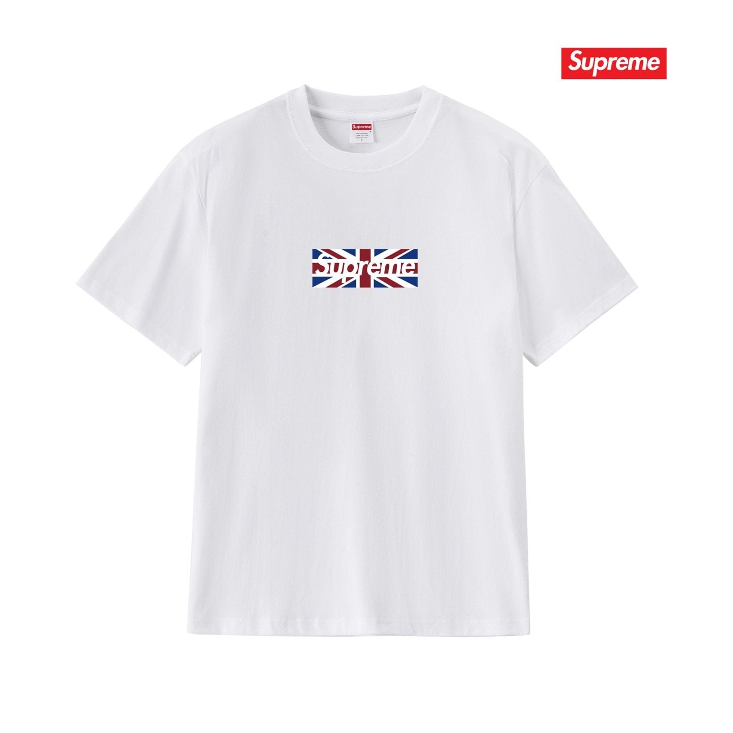 Supreme Union Jack Box-Logo Graphic T-Shirt — front