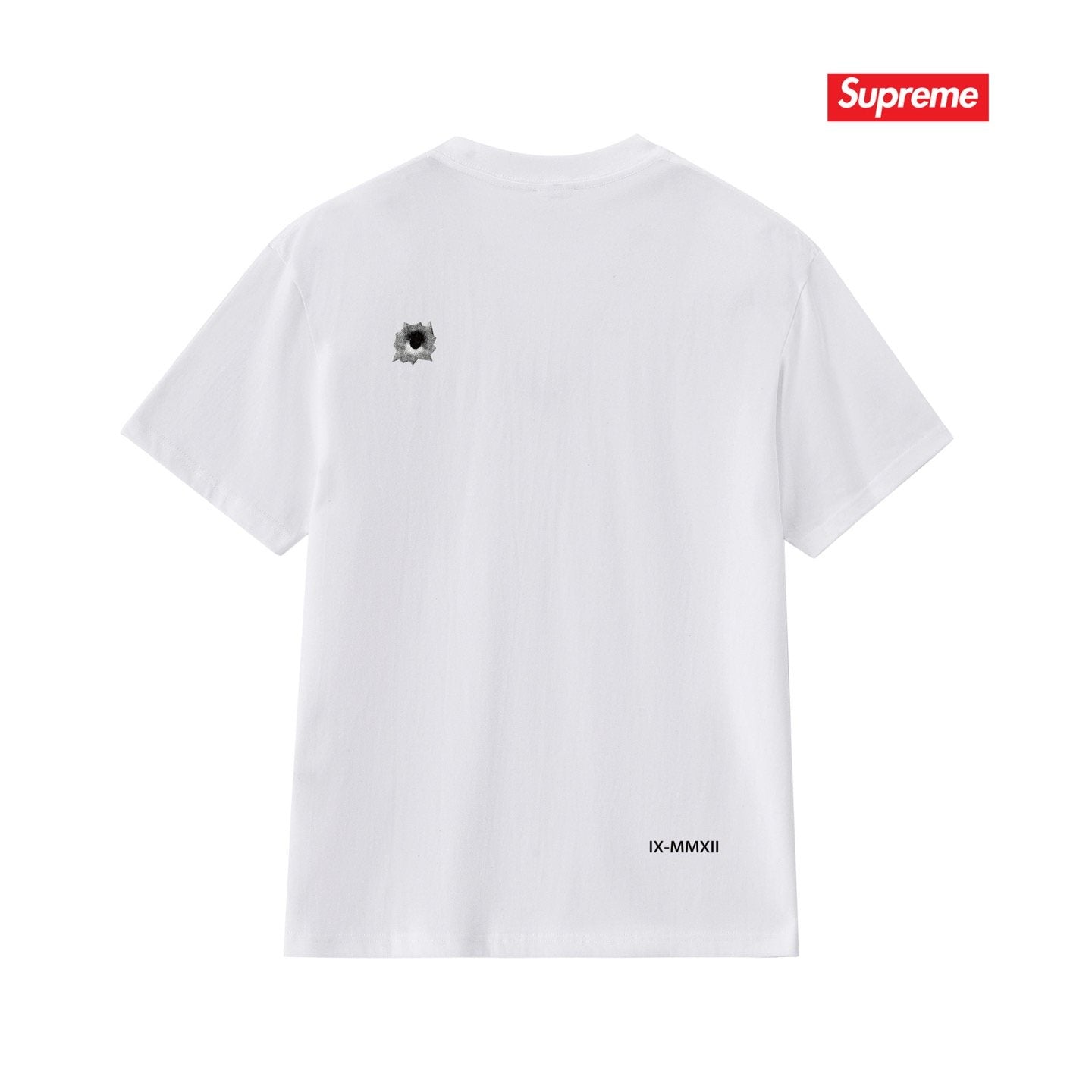 Supreme Bullet Hole Graphic T-Shirt — back