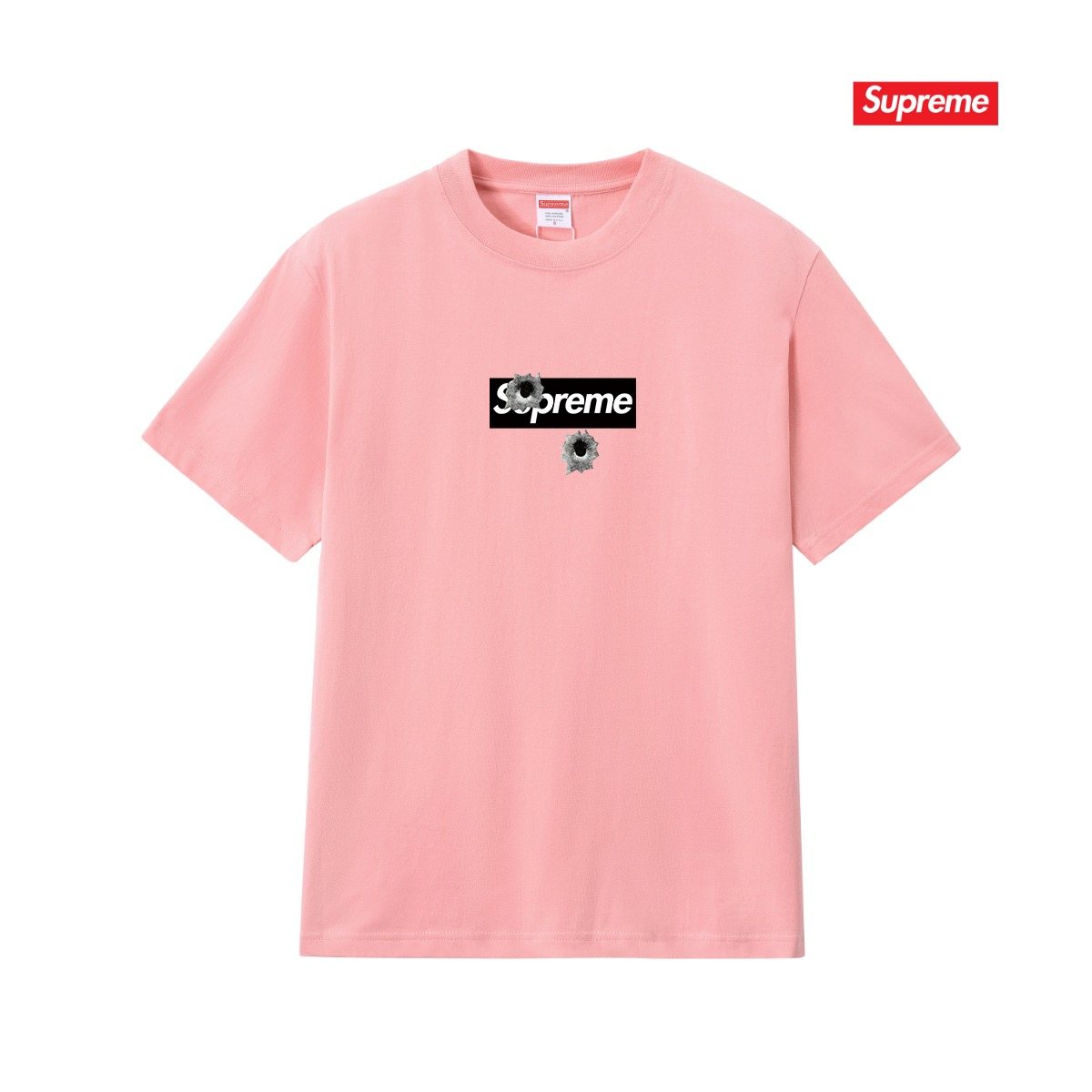 Supreme Bullet Hole Graphic T-Shirt — front