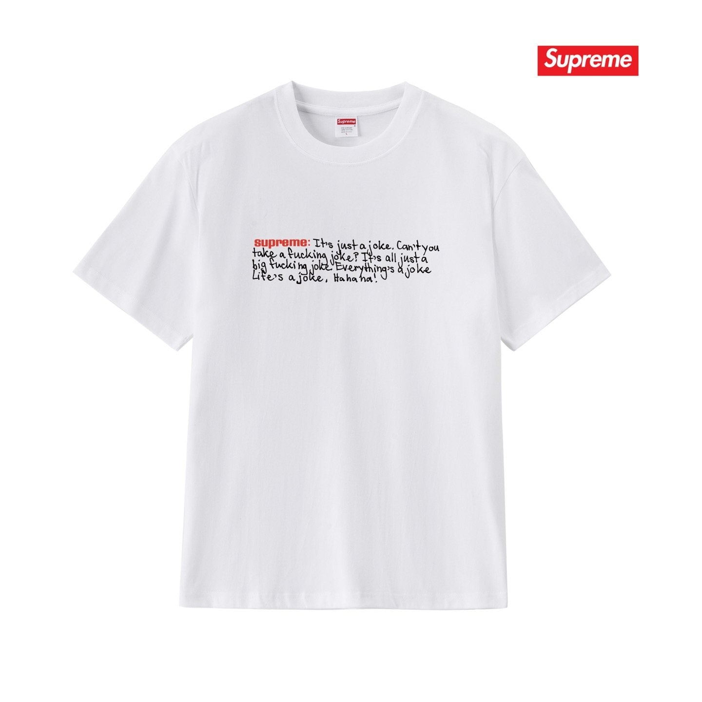 Supreme Front Graphic Short-Sleeve T-Shirt — front