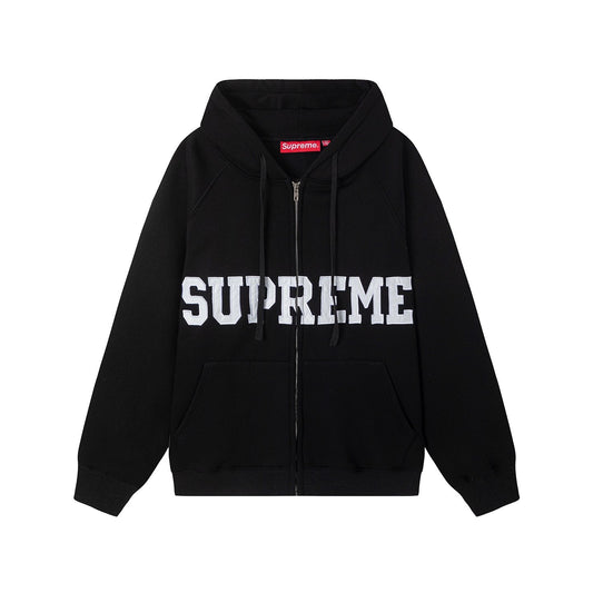 Supreme Front Appliqué Zip Hoodie — hero