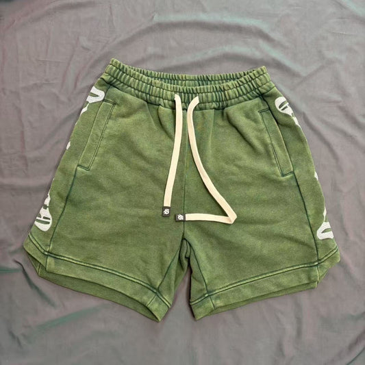 Godspeed Green Side Graphic Sweat Shorts — hero