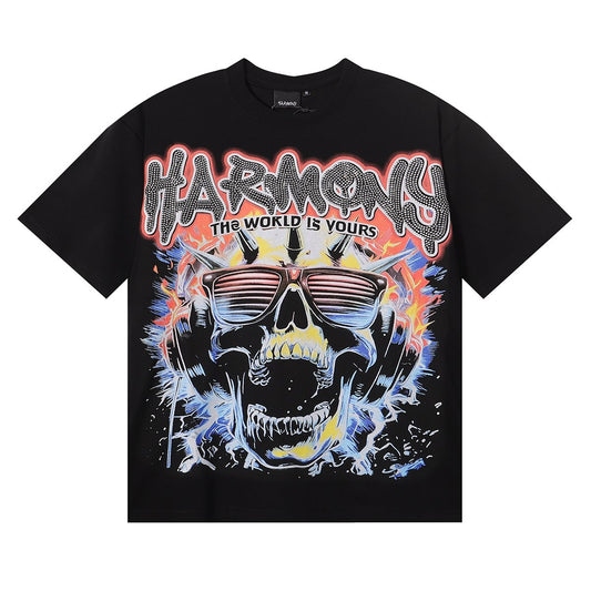 HARMONY Sunglasses Skull Graphic T-Shirt — hero