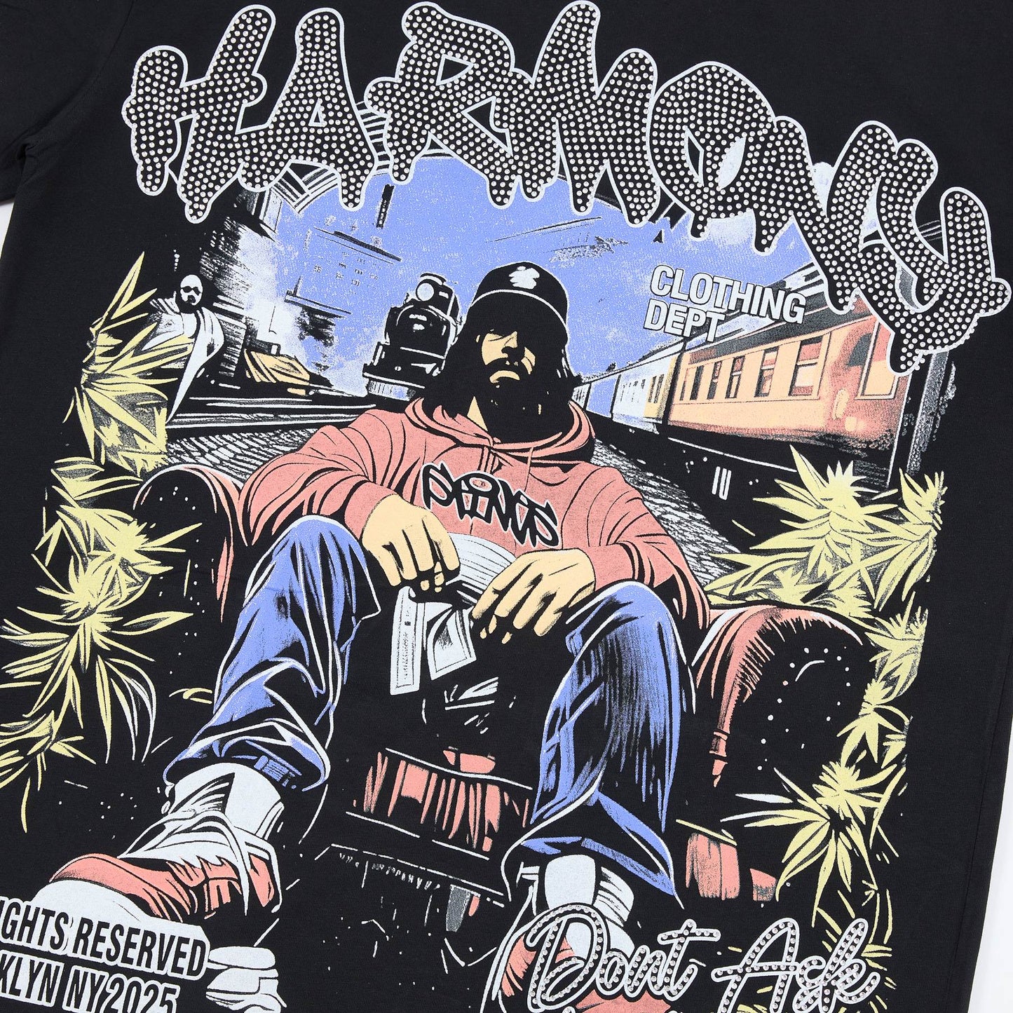 HARMONY Illustrated Graphic Short-Sleeve T-Shirt — detail