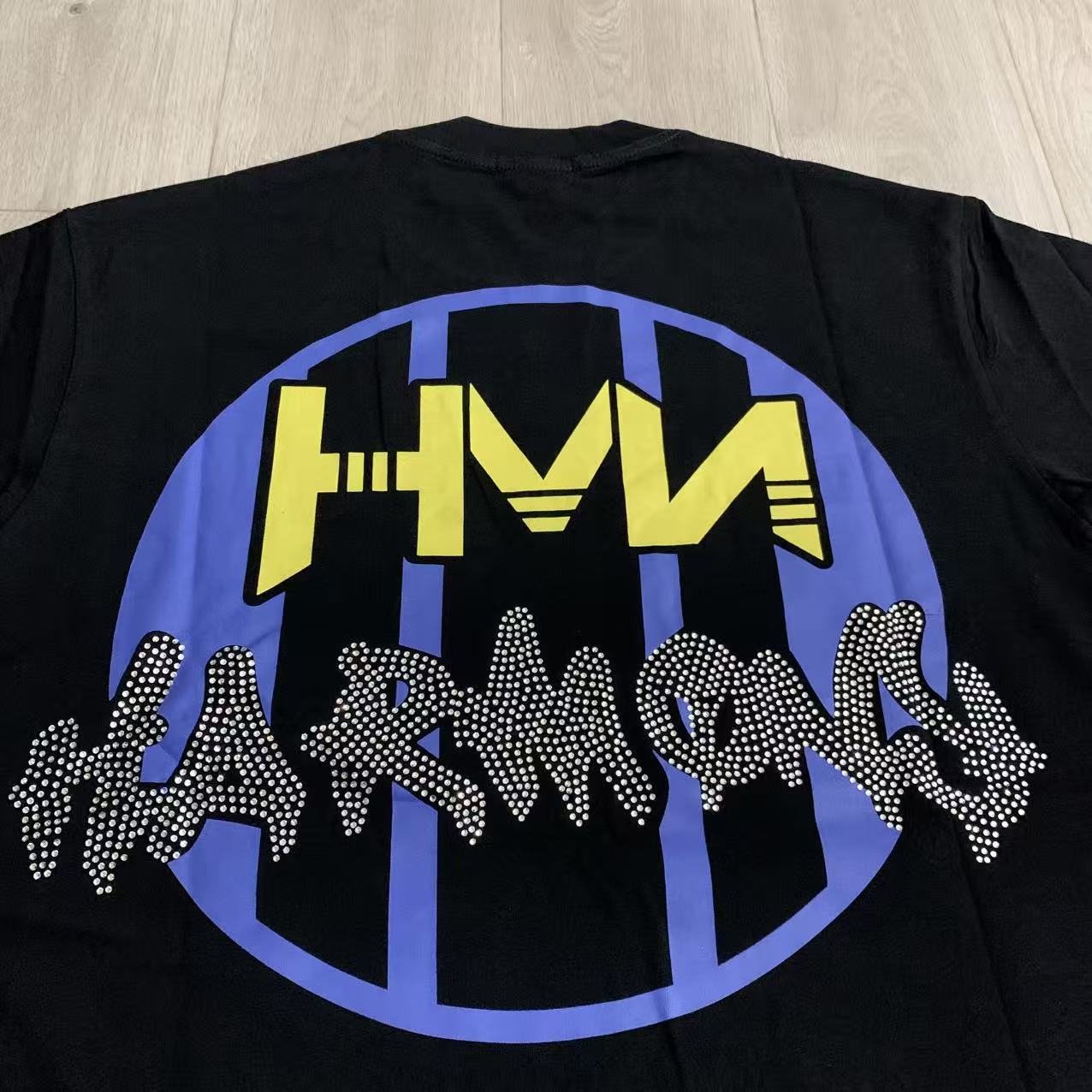 HARMONY Rhinestone Graphic T-Shirt — detail