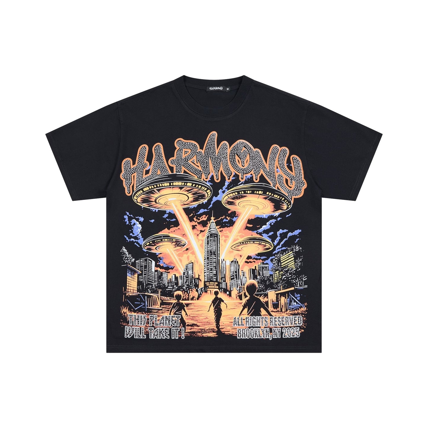 HARMONY Rhinestone Graphic T-Shirt — hero