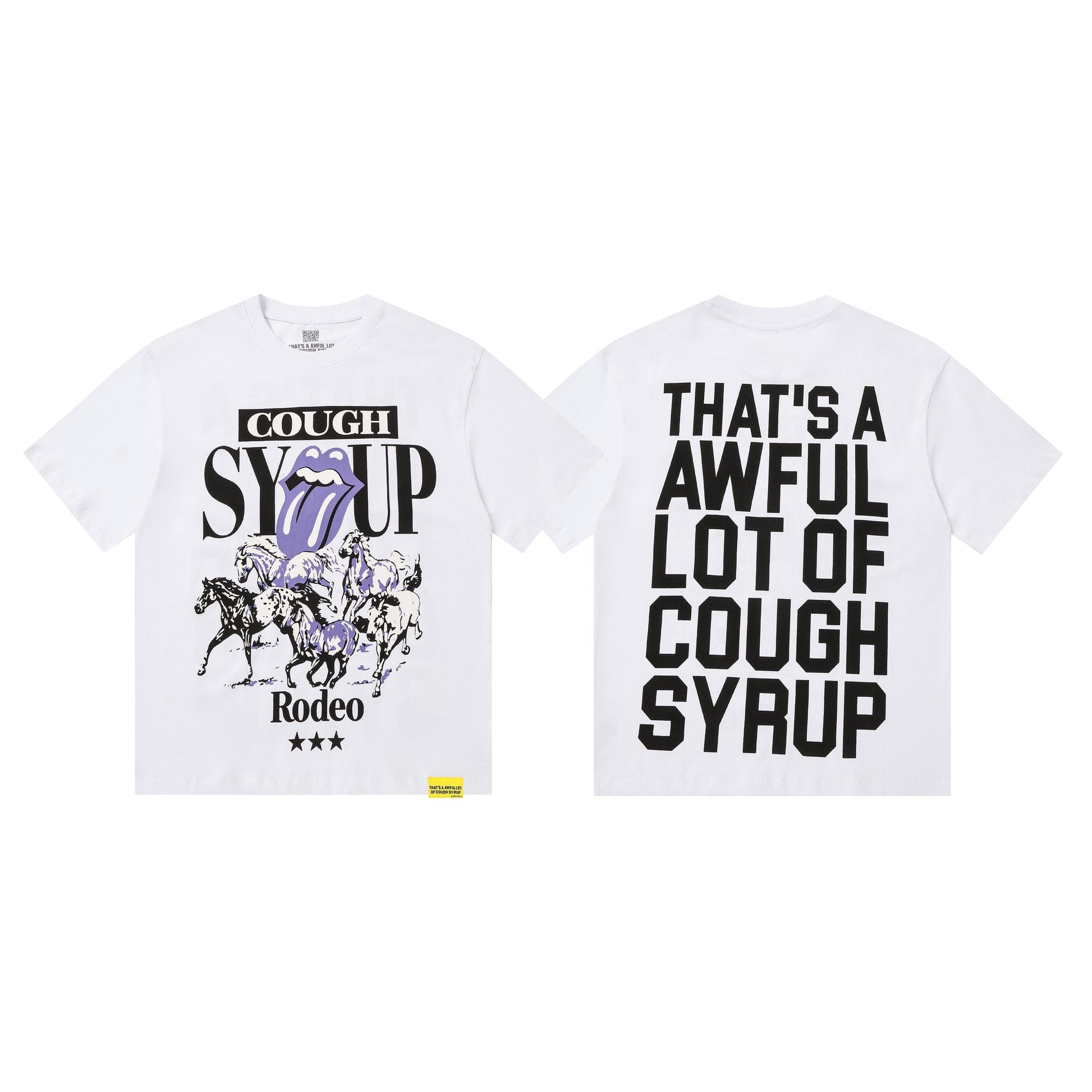 THAT'S A AWFUL LOT OF COUGH SYRUP Front & Back Graphic T-Shirt — hero