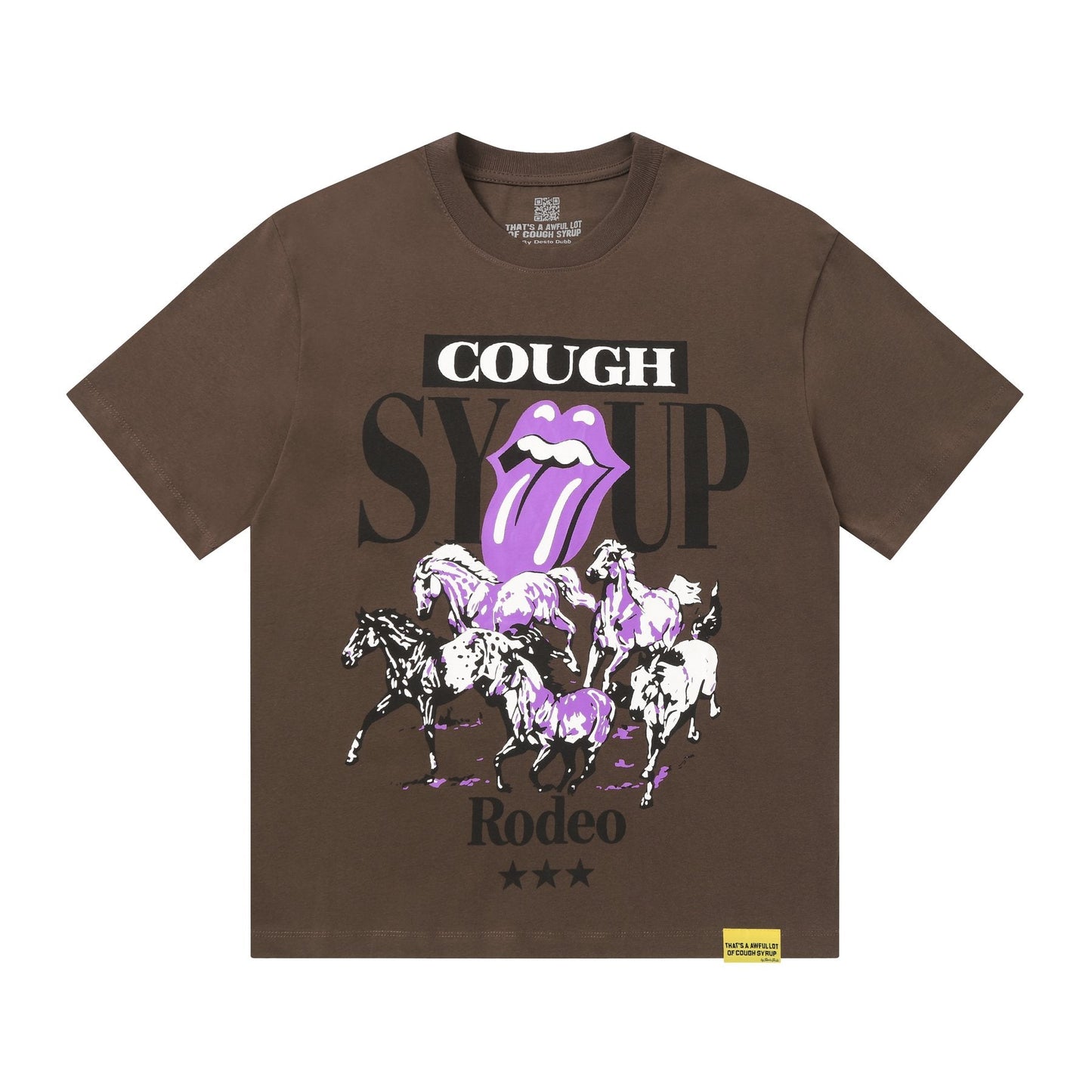 THAT'S A AWFUL LOT OF COUGH SYRUP Front & Back Graphic T-Shirt — front