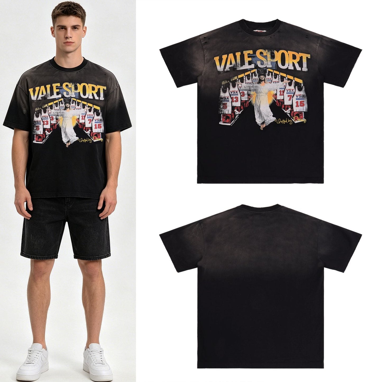 Valley Dreams Jesus Jersey Graphic T-Shirt — context