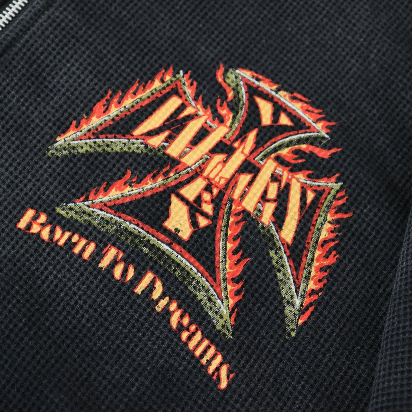 Valley Dreams Death or Glory Flame Zip Hoodie — detail