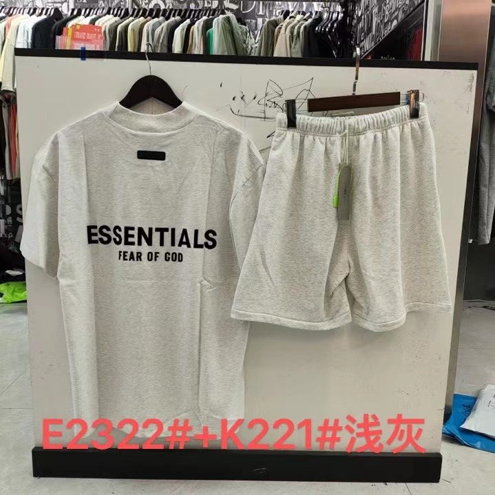 ESSENTIALS Front Wordmark T-Shirt & Shorts Set — back