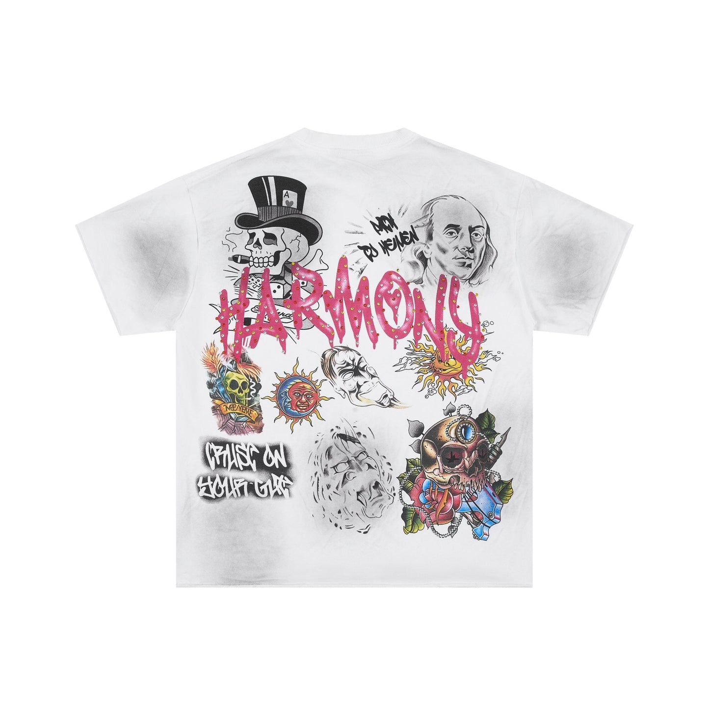 HARMONY Rhinestone-Style Graphic T-Shirt — hero