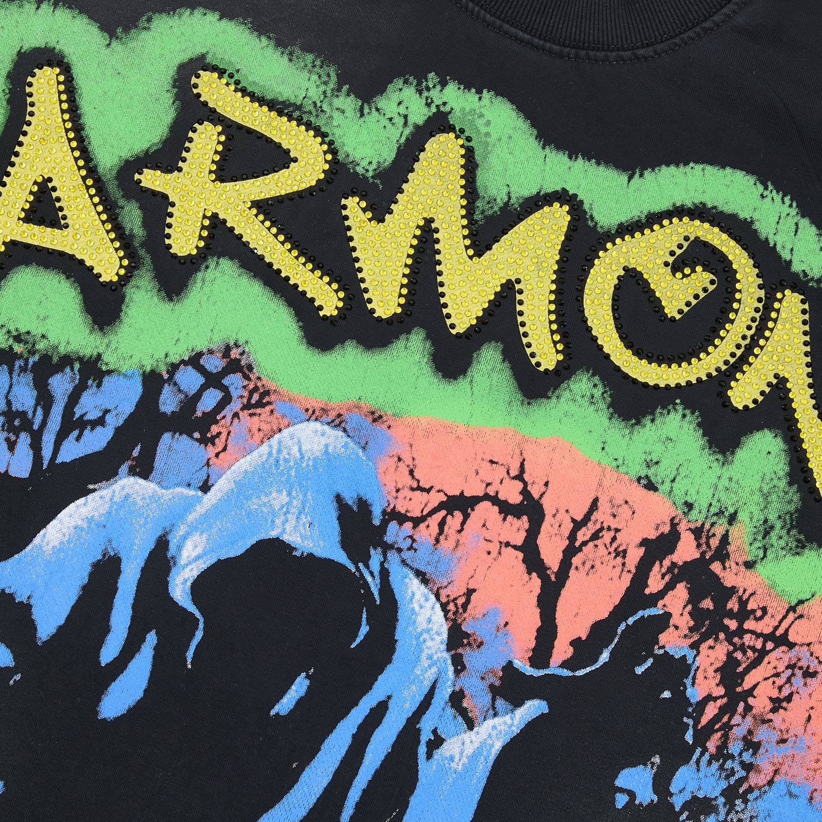 HARMONY Raw-Edge Graphic T-Shirt — detail
