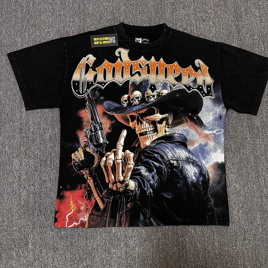 Godspeed Cowboy Skeleton Graphic T-Shirt — hero