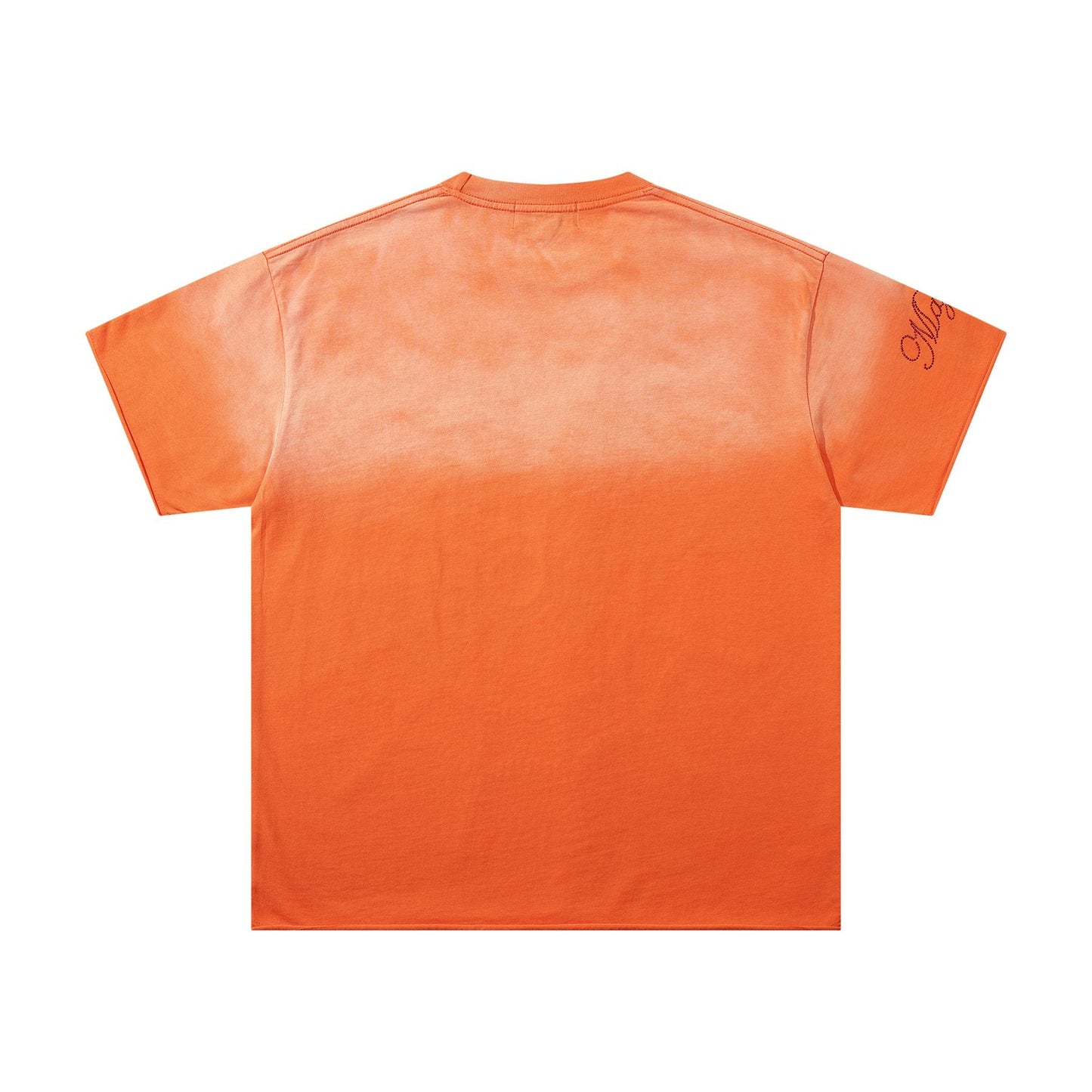 MAJESTIK Rhinestone Spiderweb Graphic T-Shirt — back