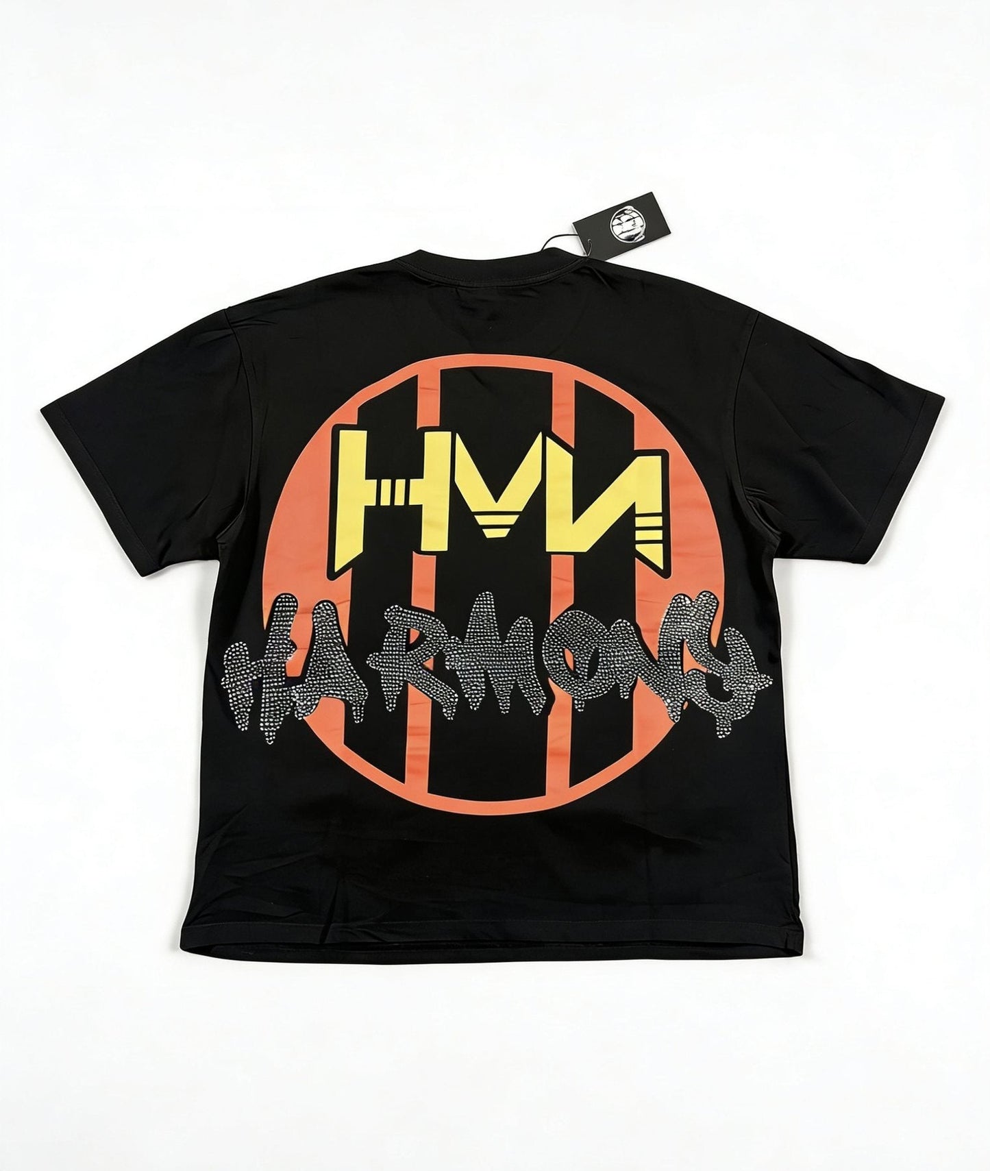 HARMONY New Age Rhinestone Graphic T-Shirt — back