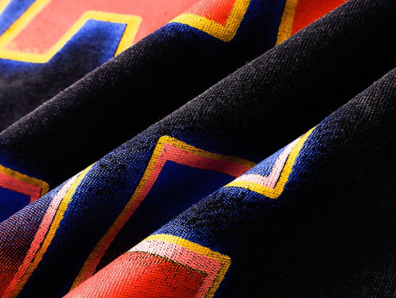 Godspeed Out of Many One Washed Black Graphic T-Shirt — fabric_closeup