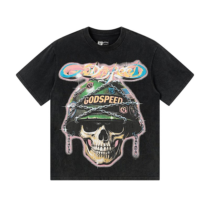 Godspeed Out of Many One Skull Graphic T-Shirt — hero