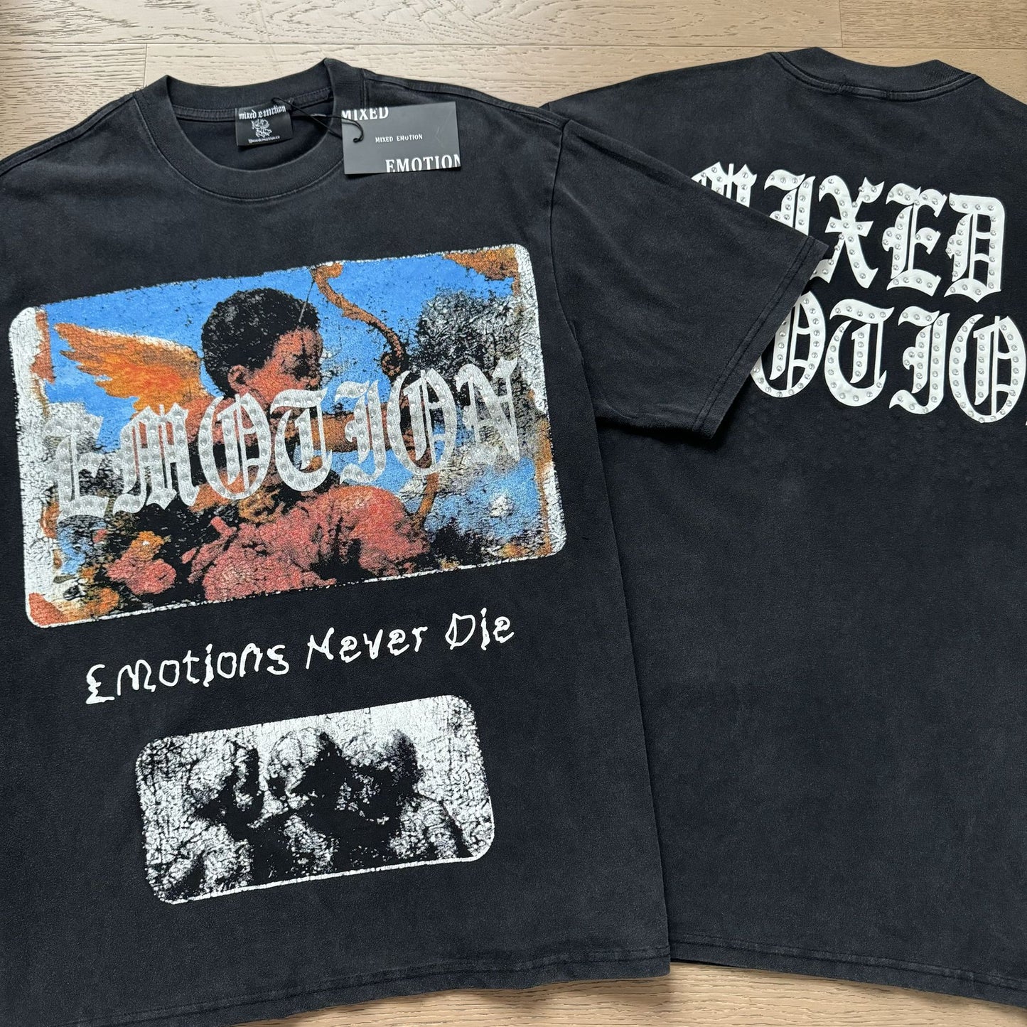 MIXED EMOTION Angel Graphic T-Shirt — context
