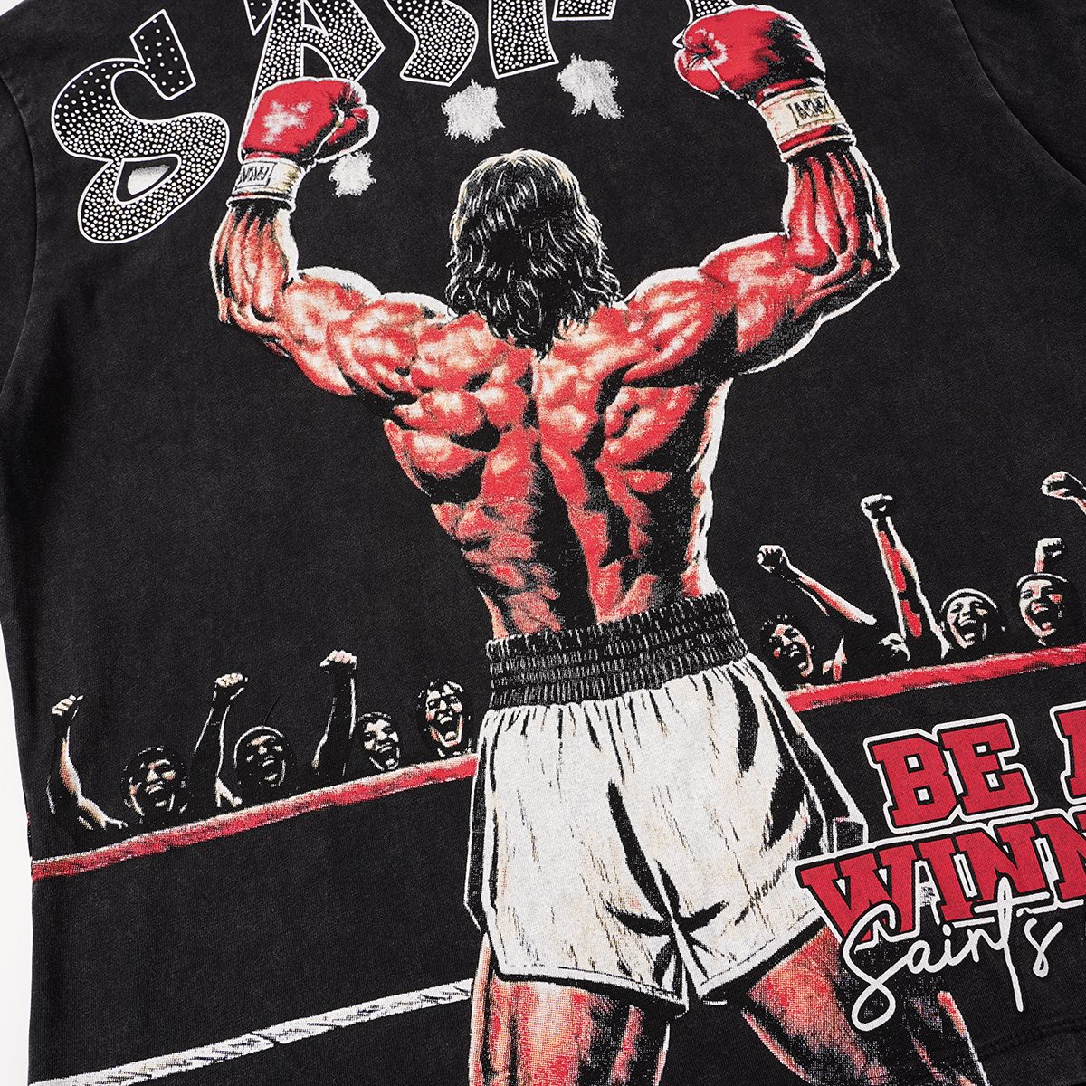 SAINT Boxer Winner Graphic T-Shirt — detail