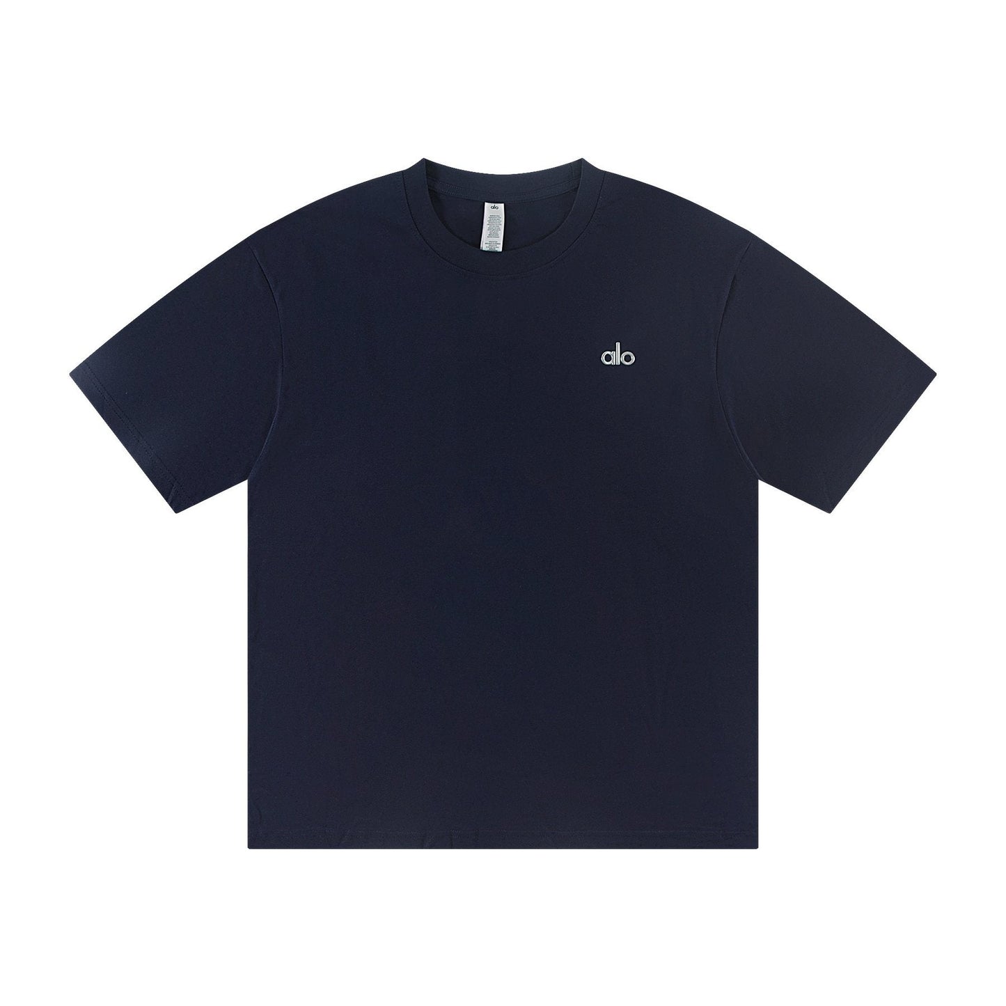alo Solid Logo T-Shirt & Shorts Set — front